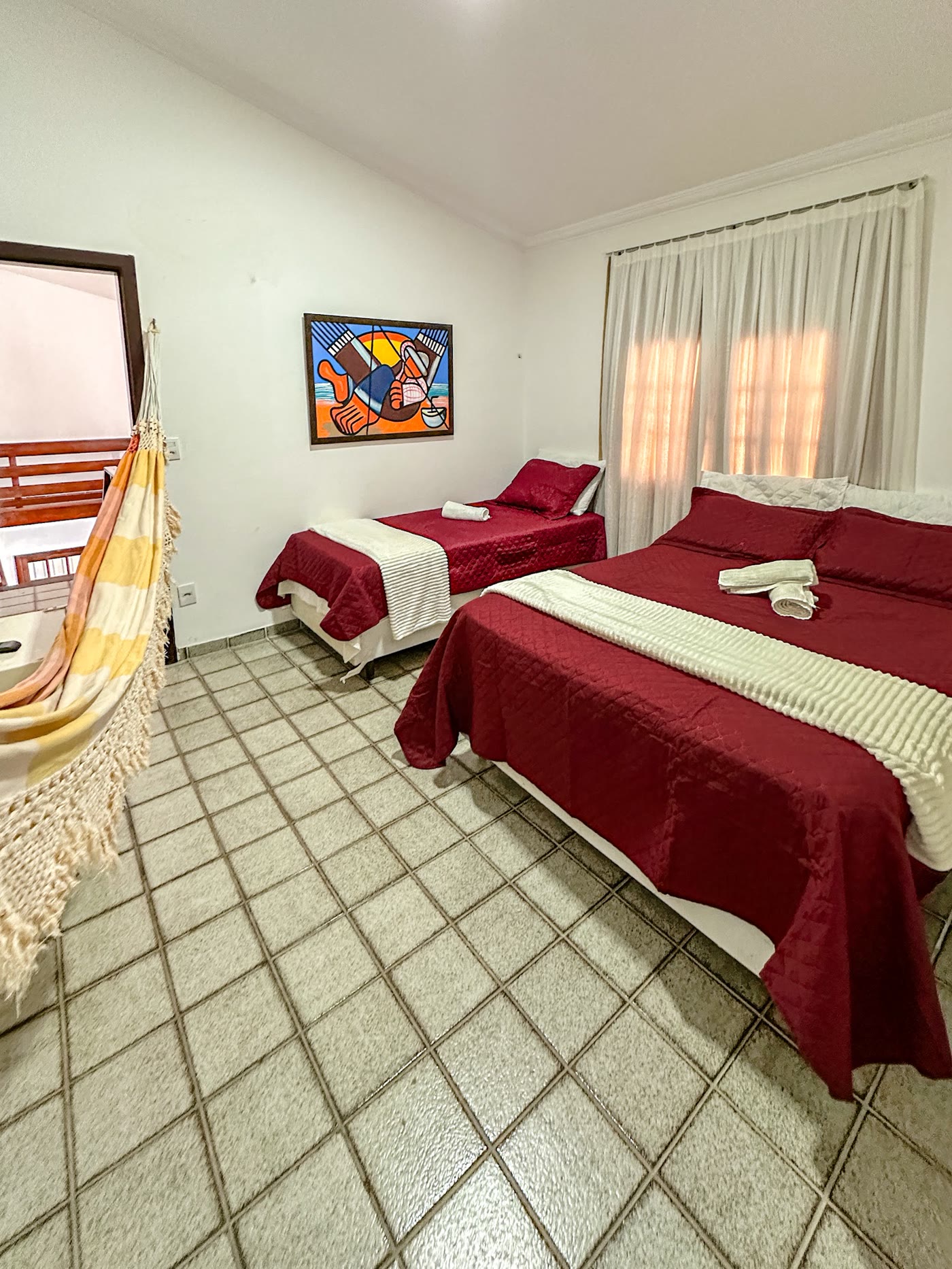 Quarto de casal climatizado